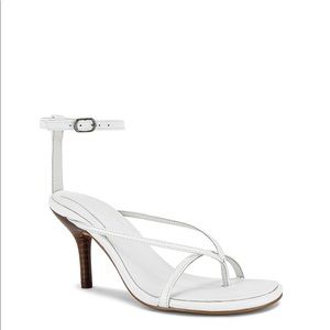 rein heel sandal in white